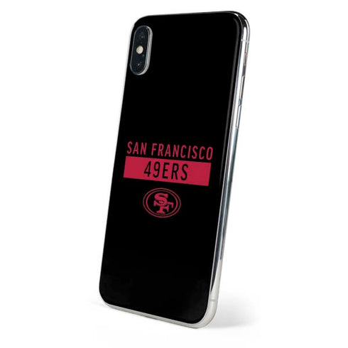 NFL San Francisco 49ers Black Performance Series iPhone XS Skin