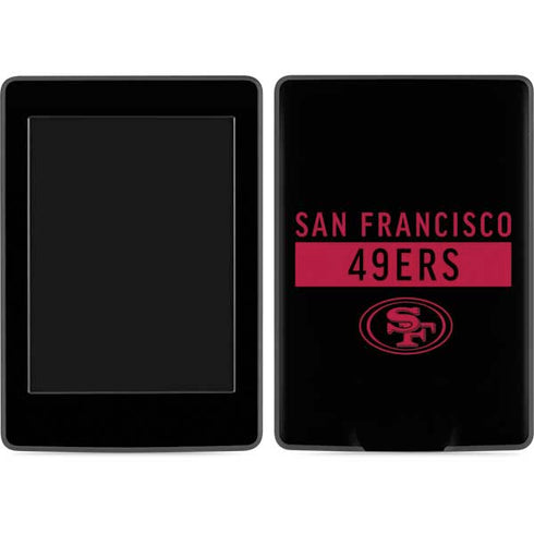 NFL San Francisco 49ers Black Performance Series Amazon Kindle Skin