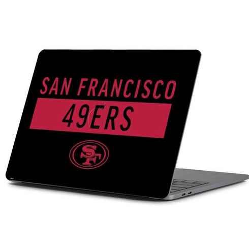 NFL San Francisco 49ers Black Performance Series Apple MacBook Pro 13-inch Skin