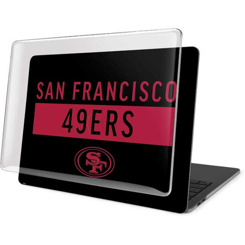 NFL San Francisco 49ers Black Performance Series MacBook Pro 16in (2019-20) Case plus Skin