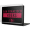NFL San Francisco 49ers Black Performance Series MacBook Pro 16in (2021-25) Case plus Skin