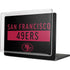 NFL San Francisco 49ers Black Performance Series MacBook Pro 16in (2021-25) Case plus Skin
