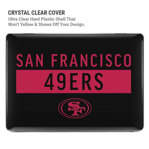NFL San Francisco 49ers Black Performance Series MacBook Pro 16in (2021-25) Case plus Skin