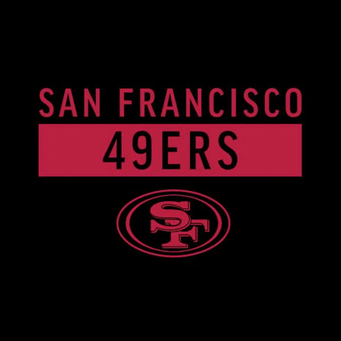 NFL San Francisco 49ers Black Performance Series Moto E5 Play Skin