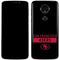 NFL San Francisco 49ers Black Performance Series Moto E5 Plus Skin