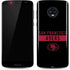 NFL San Francisco 49ers Black Performance Series Moto G6 Skin