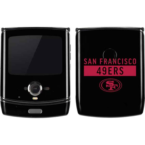 NFL San Francisco 49ers Black Performance Series Motorola RAZR Skin