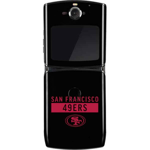 NFL San Francisco 49ers Black Performance Series Motorola RAZR Skin