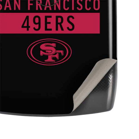 NFL San Francisco 49ers Black Performance Series Motorola RAZR Skin