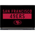 NFL San Francisco 49ers Black Performance Series MSI GS65 Stealth Laptop Skin