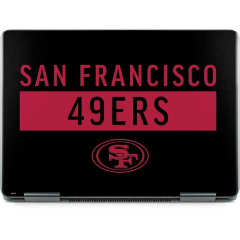 NFL San Francisco 49ers Black Performance Series Notebook 9 Pro 13in (2017) Skin