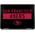 NFL San Francisco 49ers Black Performance Series Notebook 9 Pro 13in (2017) Skin