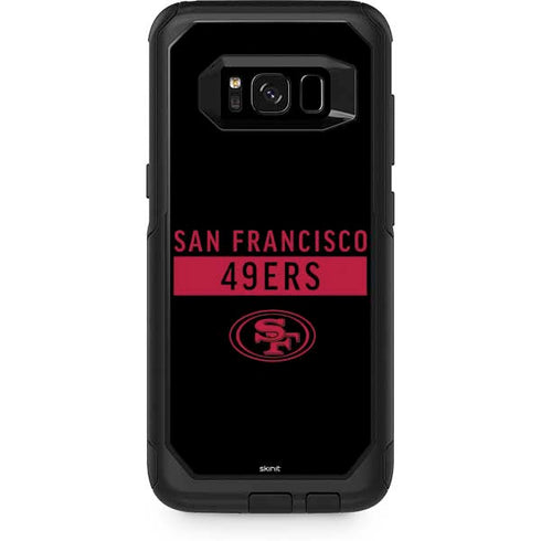 NFL San Francisco 49ers Black Performance Series Otterbox Commuter Galaxy Skin