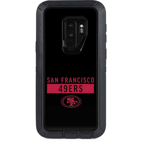 NFL San Francisco 49ers Black Performance Series Otterbox Defender Galaxy Skin