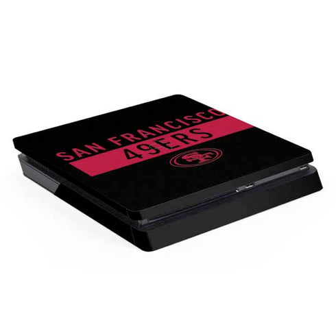 NFL San Francisco 49ers Black Performance Series PS4 Slim Skin