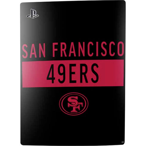 NFL San Francisco 49ers Black Performance Series PS5 Bundle Skin