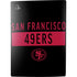 NFL San Francisco 49ers Black Performance Series PS5 Console Skin