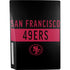 NFL San Francisco 49ers Black Performance Series PS5 Console Skin