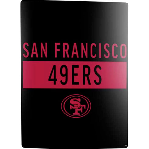 NFL San Francisco 49ers Black Performance Series PS5 Digital Edition Bundle Skin
