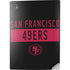 NFL San Francisco 49ers Black Performance Series PS5 Digital Edition Console Skin