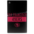 NFL San Francisco 49ers Black Performance Series PS5 Slim Disk Console Skin