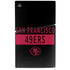 NFL San Francisco 49ers Black Performance Series PS5 Slim Digital Edition Console Skin