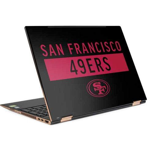 NFL San Francisco 49ers Black Performance Series HP Spectre Skin