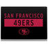 NFL San Francisco 49ers Black Performance Series Surface Book 2 13.5in Skin