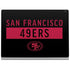 NFL San Francisco 49ers Black Performance Series Surface Book 2 15in Skin