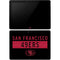 NFL San Francisco 49ers Black Performance Series Surface Go Skin