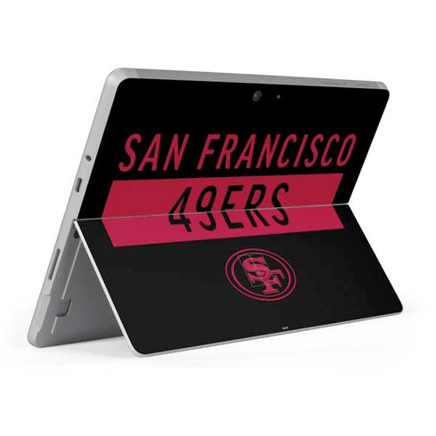 NFL San Francisco 49ers Black Performance Series Surface Go Skin