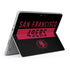 NFL San Francisco 49ers Black Performance Series Surface Go Skin