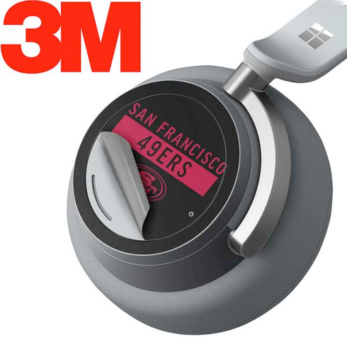 NFL San Francisco 49ers Black Performance Series Surface Headphones Skin