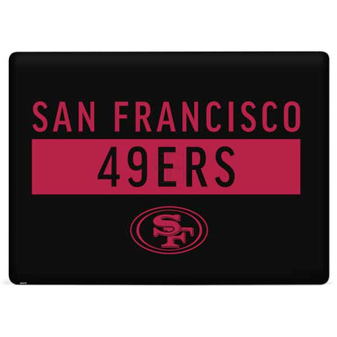 NFL San Francisco 49ers Black Performance Series Surface Laptop 2 Skin