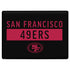 NFL San Francisco 49ers Black Performance Series Surface Laptop 2 Skin