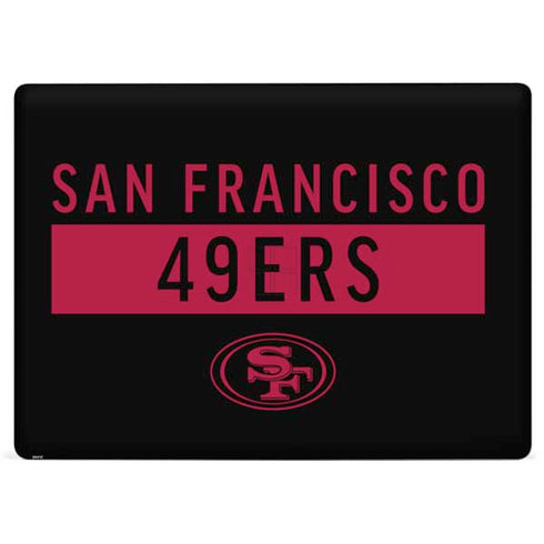 NFL San Francisco 49ers Black Performance Series Surface Laptop 3 13.5in Skin