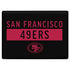 NFL San Francisco 49ers Black Performance Series Surface Laptop 3 13.5in Skin