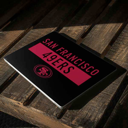 NFL San Francisco 49ers Black Performance Series Surface Laptop 3 13.5in Skin