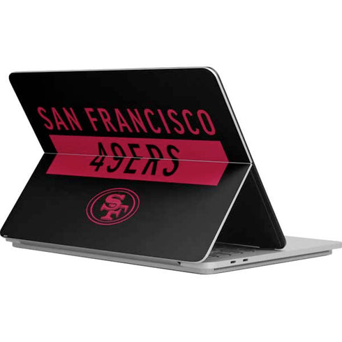 NFL San Francisco 49ers Black Performance Series Surface Laptop Studio Skin
