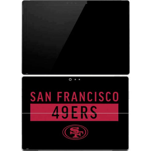 NFL San Francisco 49ers Black Performance Series Surface Pro 4 Skin