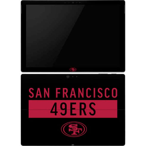 NFL San Francisco 49ers Black Performance Series Surface Pro 6 Skin