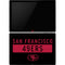 NFL San Francisco 49ers Black Performance Series Surface Pro 6 Skin