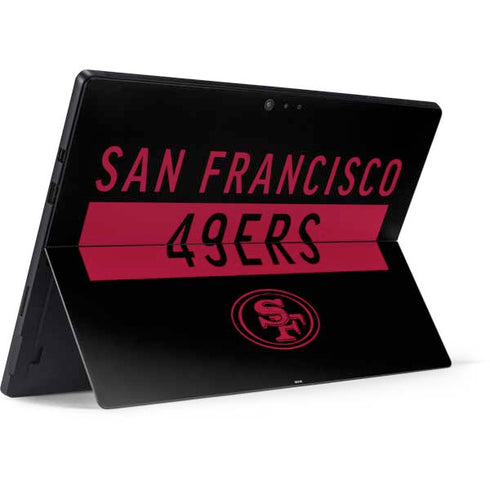 NFL San Francisco 49ers Black Performance Series Surface Pro 6 Skin