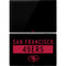 NFL San Francisco 49ers Black Performance Series Surface Pro 7 Skin