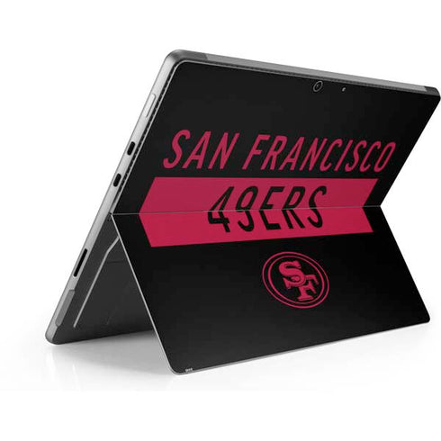 NFL San Francisco 49ers Black Performance Series Surface Pro 8 Skin