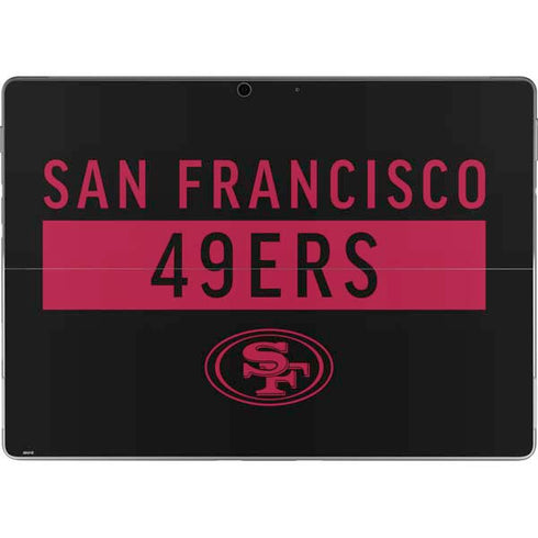 NFL San Francisco 49ers Black Performance Series Surface Pro 9 Skin