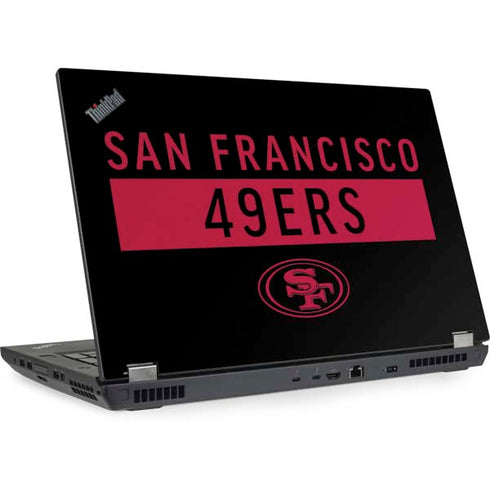 NFL San Francisco 49ers Black Performance Series Lenovo ThinkPad Skin