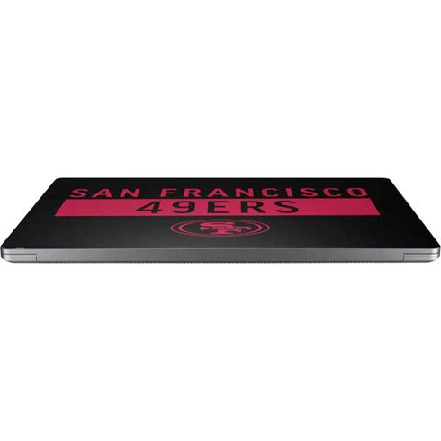 NFL San Francisco 49ers Black Performance Series Universal Laptop 11in (8.8 x 6.2in) Skin
