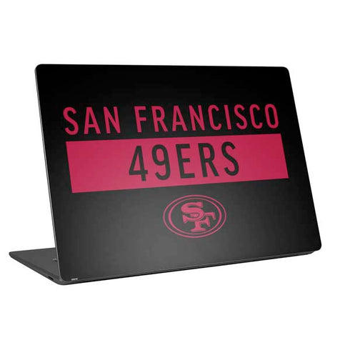 NFL San Francisco 49ers Black Performance Series Universal Laptop 14in (11.4 x 8.2in) Skin