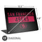 NFL San Francisco 49ers Black Performance Series Universal Laptop 15in (12.2 x 8.8in) Skin